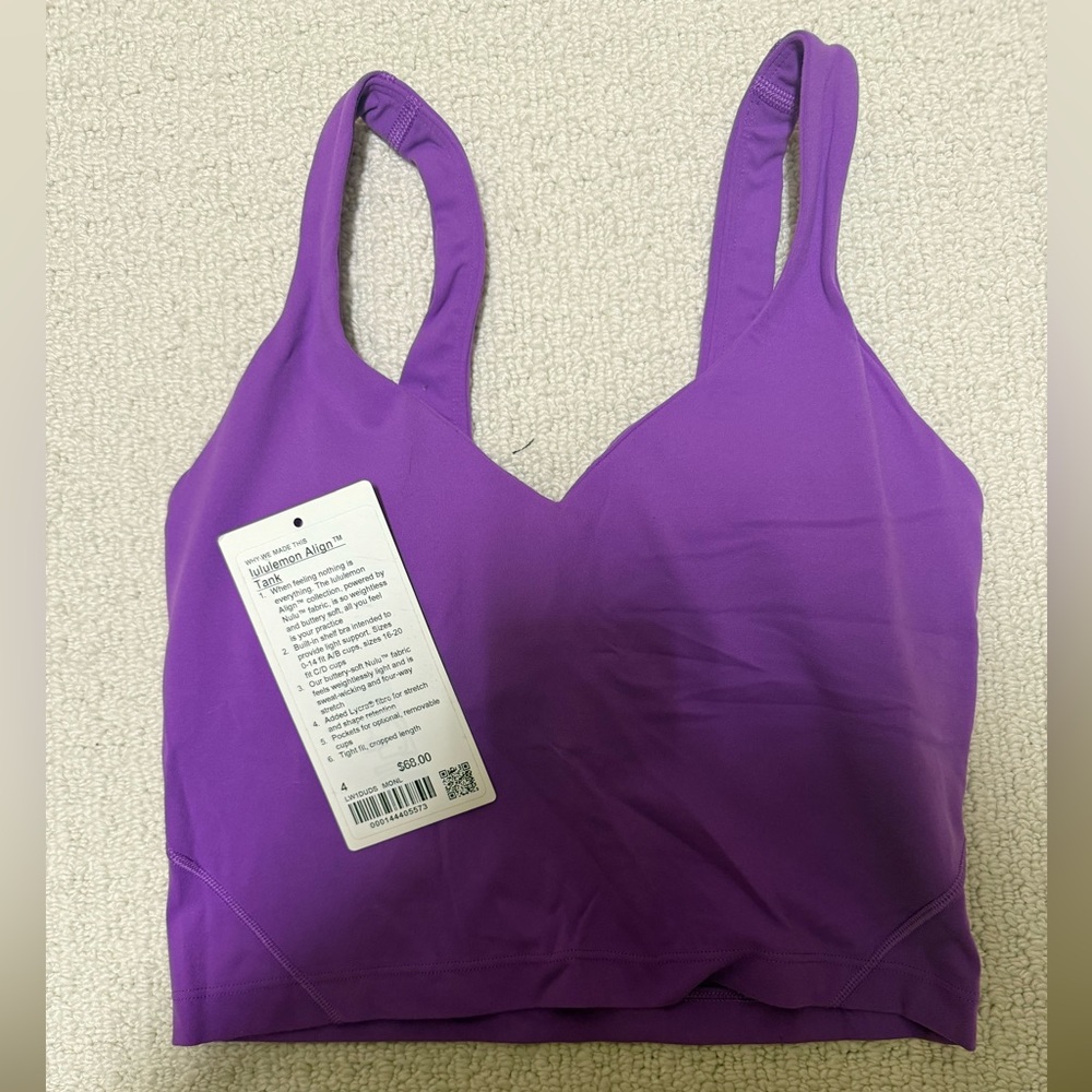Lululemon Purple Size 4 Align Tank